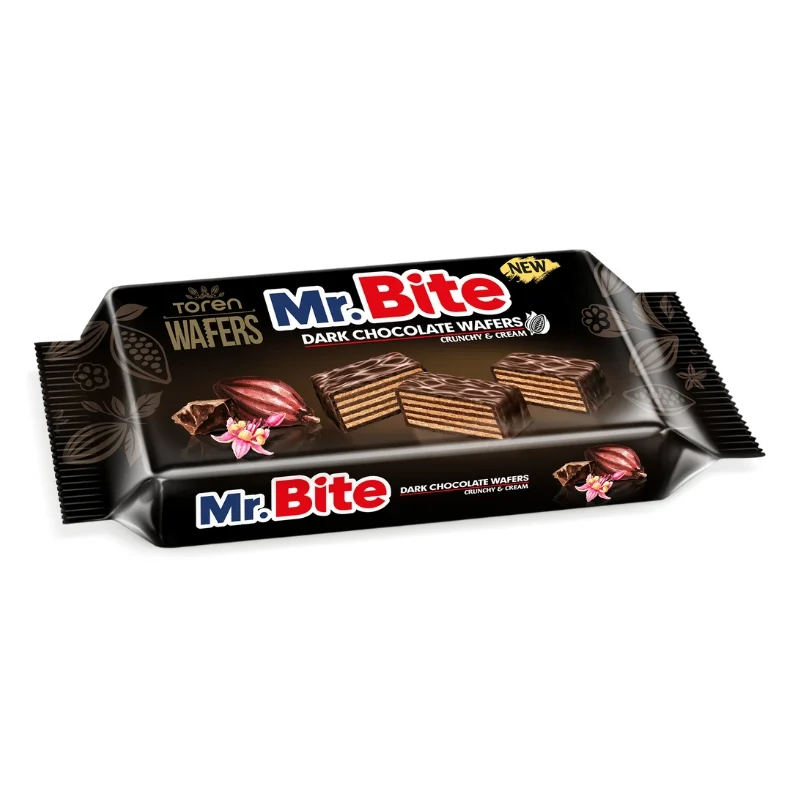 Mr Bite Dark Chocolate Coated Wafer Cocoa Cream