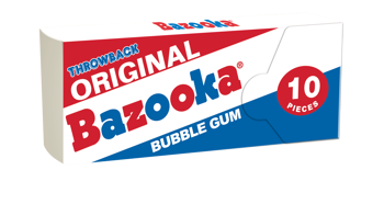 Topps Bazooka Wallet Pack Orig Flavor (10 Pc) 2.11oz x 12