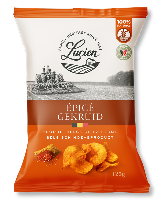 Lucien Spicy Chips 125g x 10
