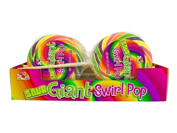 Albert's Giant Sour Swirl Pop 120g x 12