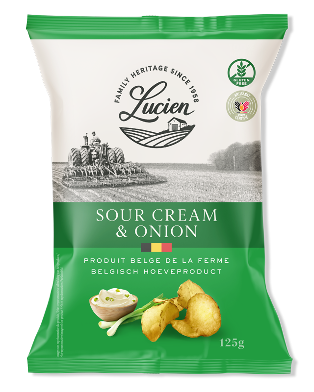 Lucien Crème Sure et Oignons 125g x 10