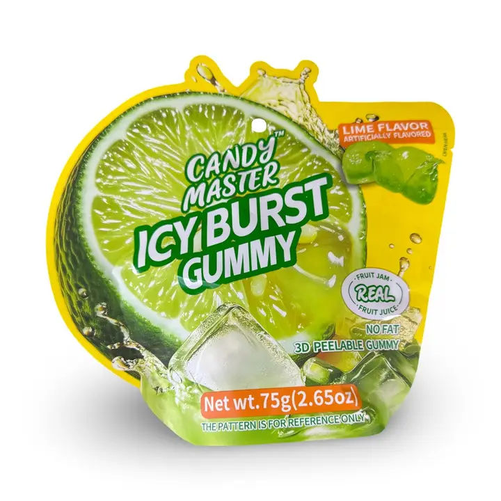 Candy Master Icy Burst Gummy Lime 75g x 12