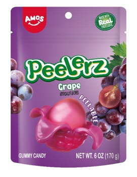 Amos Peelerz Grape 170 g x 12