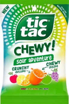 Tic Tac Chewy Bag Sour Adventure 2.38oz