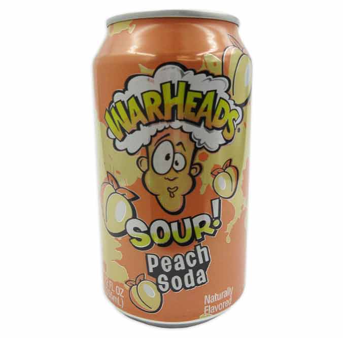 Warheads Soda Peach 355ml