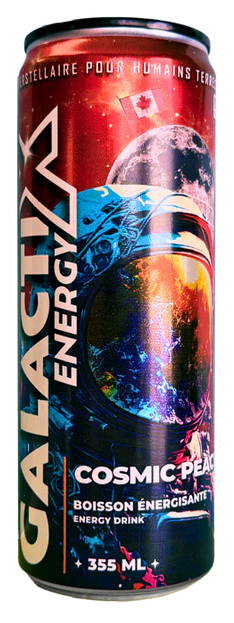 Galactix Energy Drink Cosmic Peach 355 mL