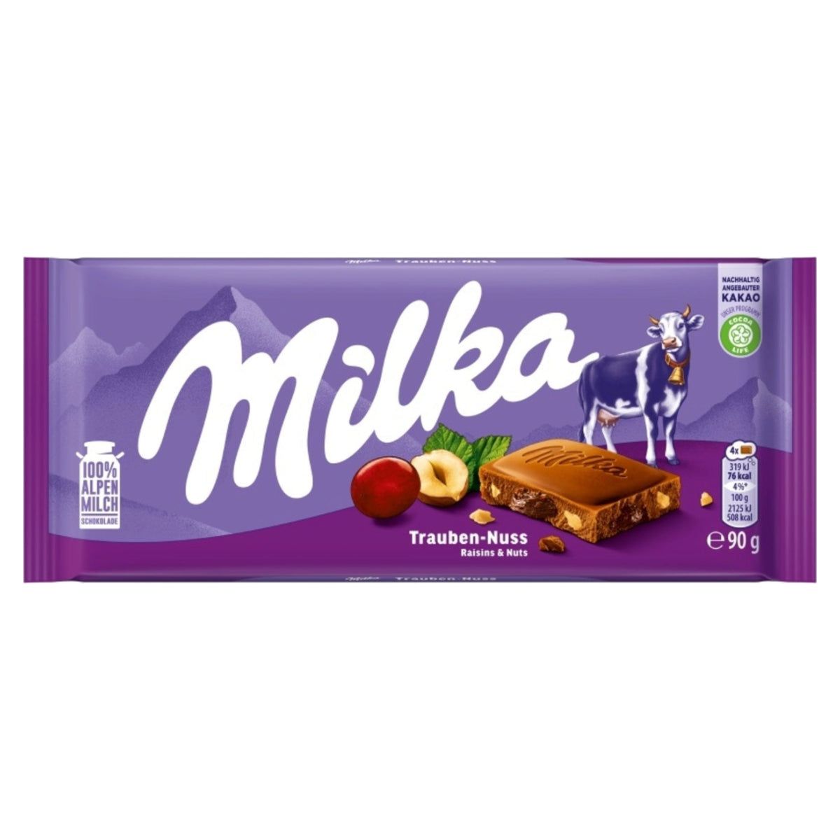 Milka Raisin Nut 90g x 23