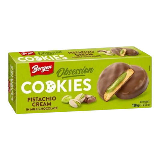 Bergen Obsession Cookies with Pistachio Cream & Milk Chocolate 128g