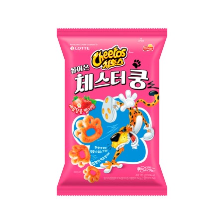 LOTTE Cheetos Chester Kung Sweet & Sour Strawberry 110g